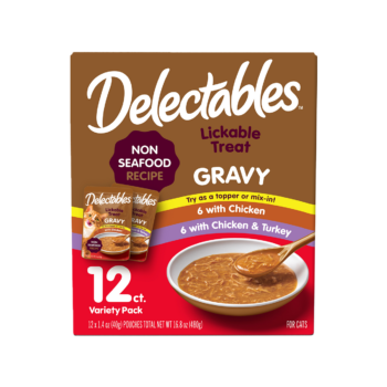 Delectables™ Lickable Treat - Gravy Non-Seafood Recipe - 12 Pack Variety