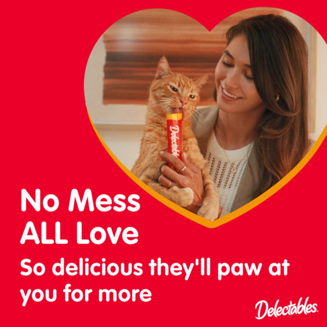 No Mess, ALL Love, So delicious they'll paw at you for more